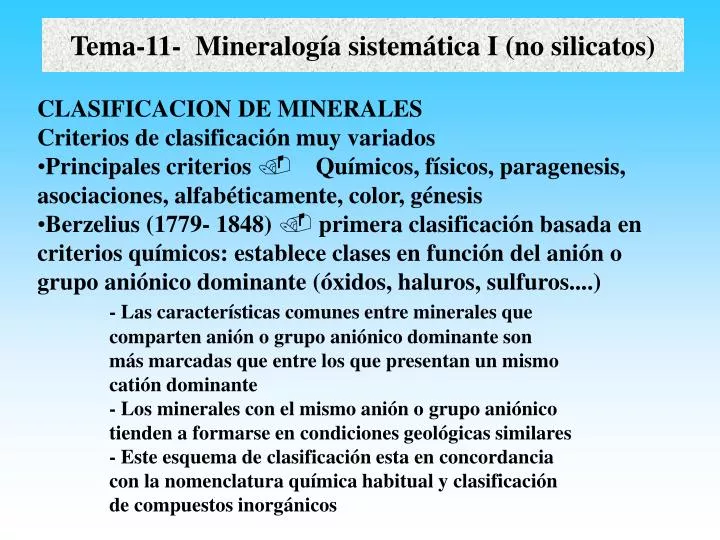 tema 11 mineralog a sistem tica i no silicatos