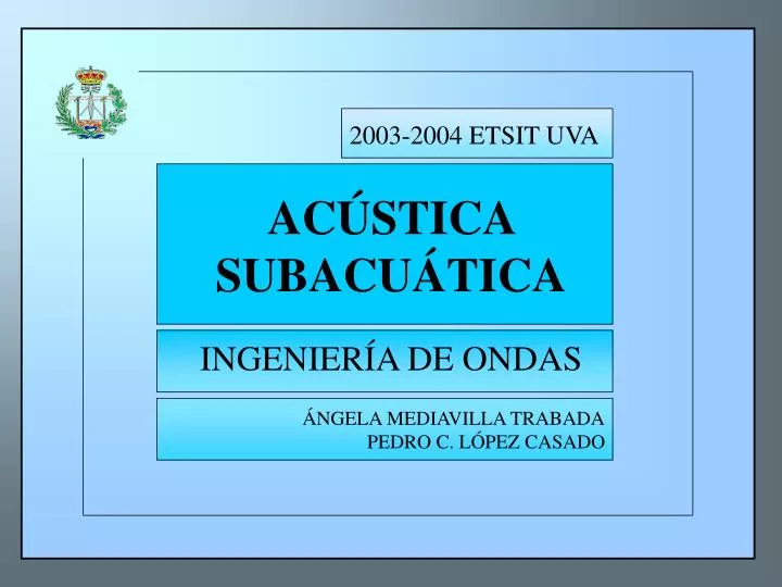 ac stica subacu tica