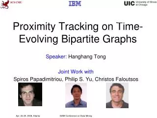 Proximity Tracking on Time-Evolving Bipartite Graphs