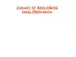 ZADACI IZ BIOLOŠKOG NASLJEĐIVANJA - slide 1