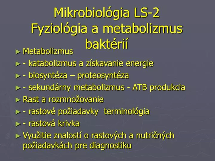 mikrobiol gia ls 2 fyziol gia a metabolizmus bakt ri