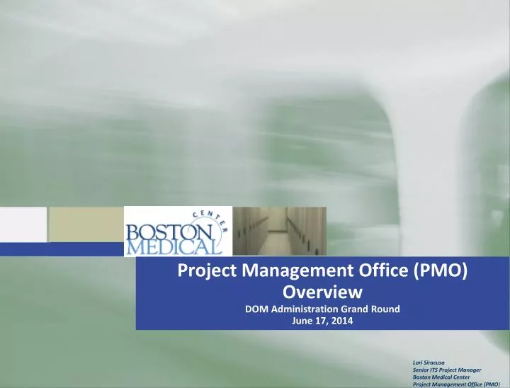 project management office pmo overview dom administration grand round june 17 2014