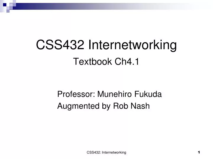 css432 internetworking textbook ch4 1
