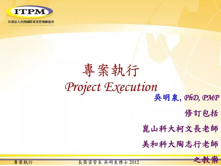 project execution