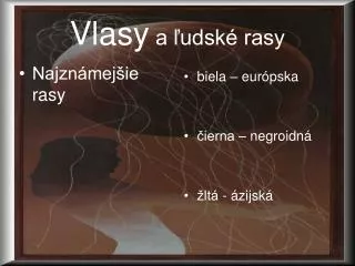 vlasy a udsk rasy