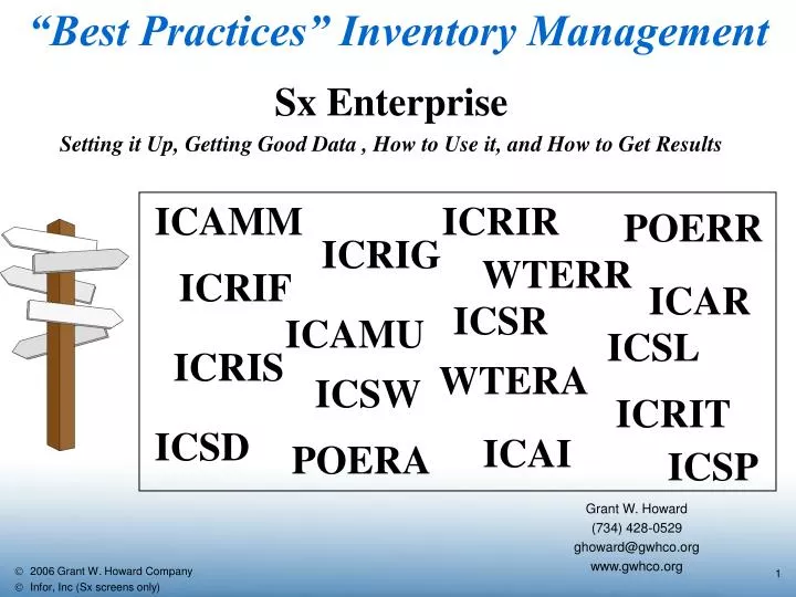best practices inventory management