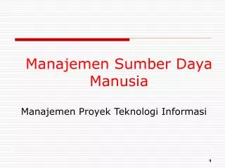manajemen sumber daya manusia