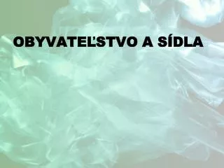 obyvate stvo a s dla