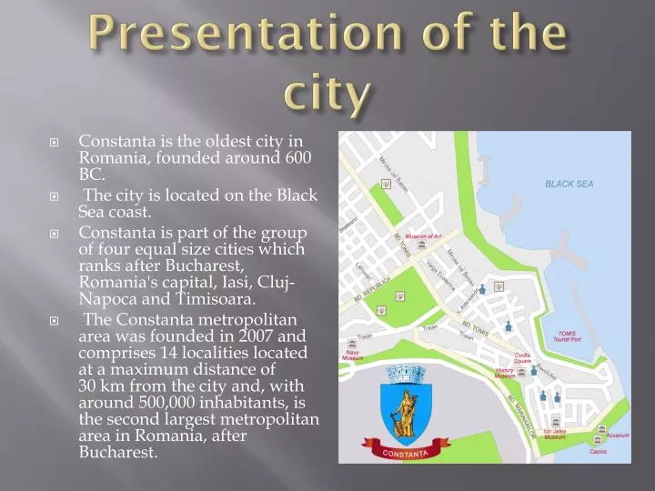 presentation of the city