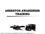 PPT - Asbestos Awareness Training PowerPoint Presentation, free ...