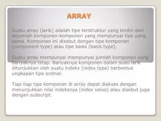 array