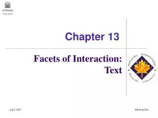 Facets of Interaction: Text