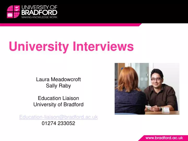 university interviews