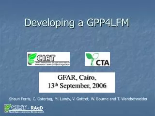 Developing a GPP4LFM