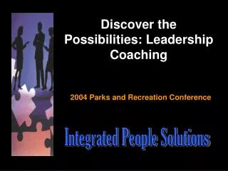 Discover the Possibilities: Leadership Coaching