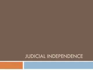 Judicial independence