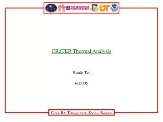 CRaTER Thermal Analysis