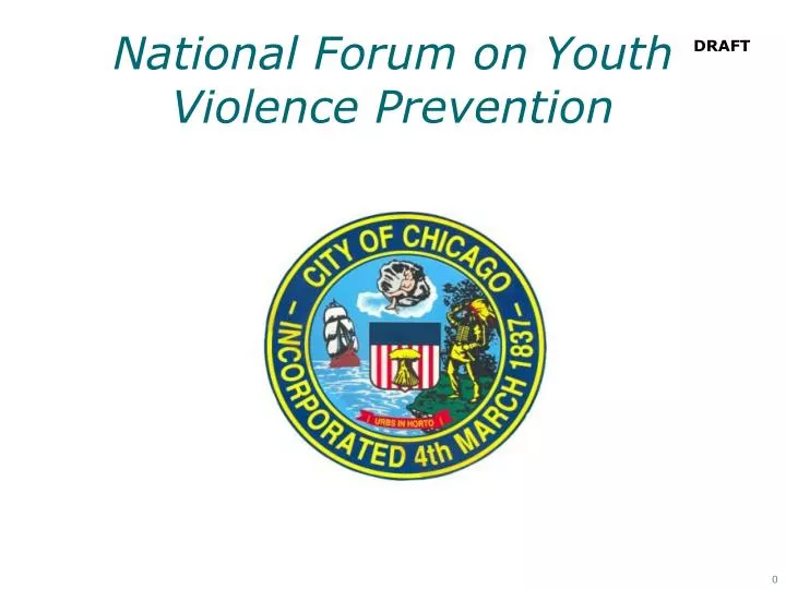 national forum on youth violence prevention