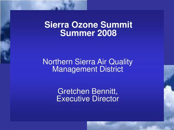 sierra ozone summit summer 2008