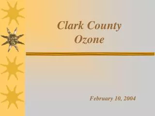 Clark County Ozone February 10, 2004