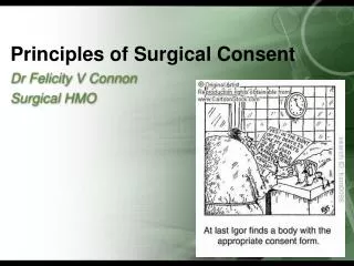 Principles of Surgical Consent
