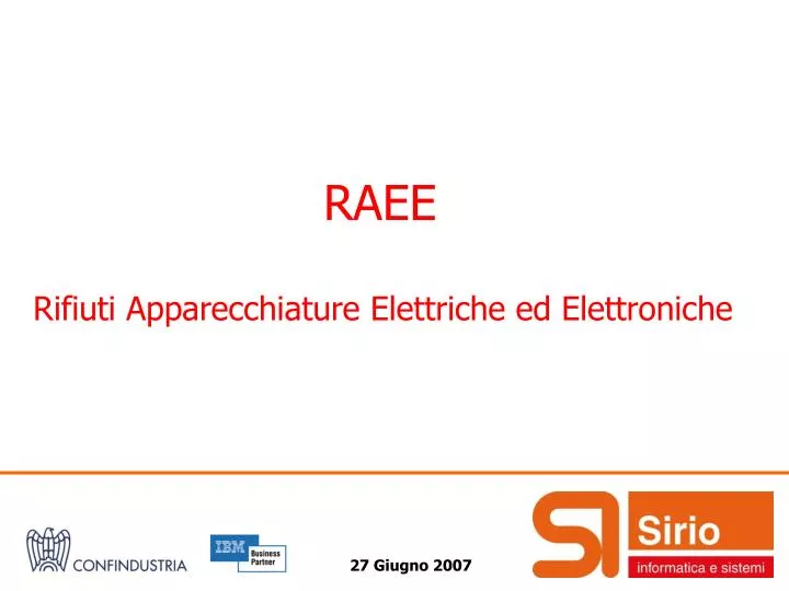 raee rifiuti apparecchiature elettriche ed elettroniche