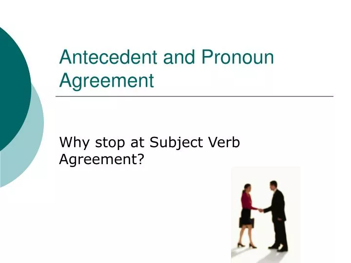 antecedent and pronoun agreement