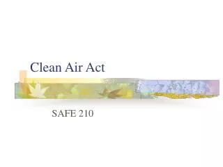 Clean Air Act