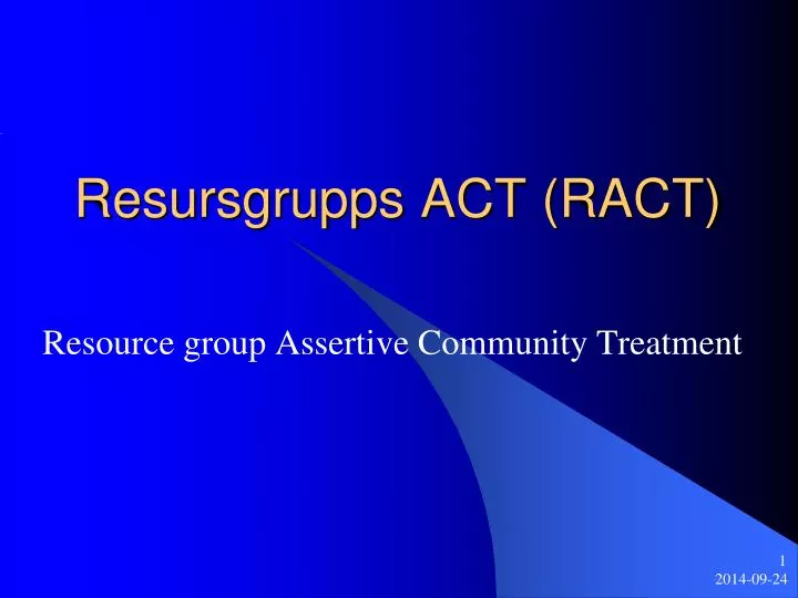 resursgrupps act ract