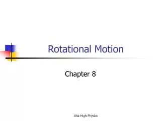 Rotational Motion