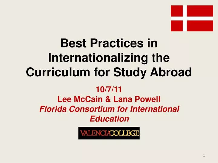 best practices in internationalizing the curriculum for study abroad