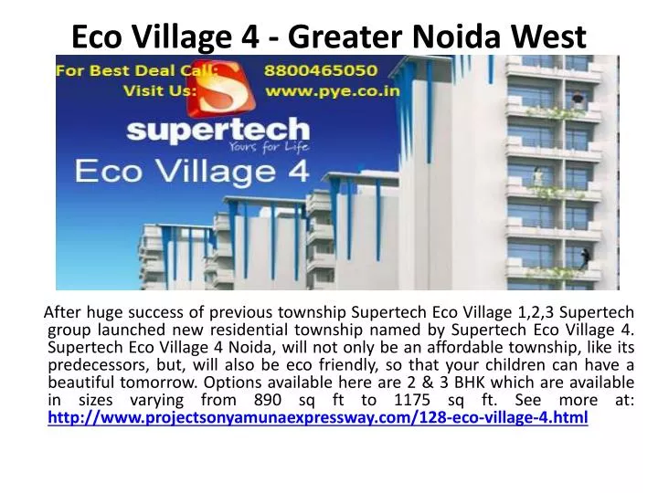eco village 4 greater noida west