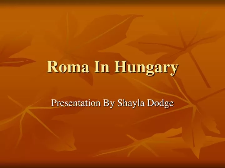 roma in hungary