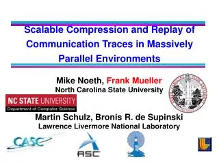 Scalable Compression and Replay of Communication Traces in Massively Parallel Environments