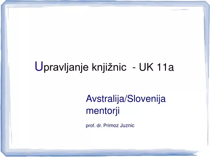 u pravljanje knji nic uk 11a