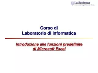 corso di laboratorio di informatica