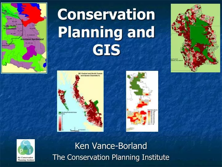conservation planning and gis
