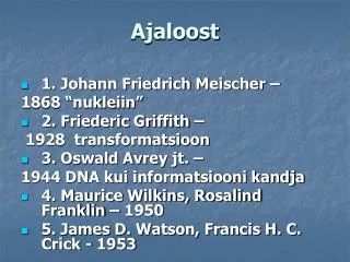 ajaloost