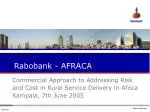 Rabobank - AFRACA - slide 1