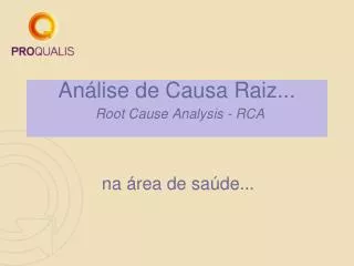 PPT - Root Cause Analysis (RCA) PowerPoint Presentation, Free Download ...