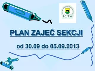 plan zaj sekcji