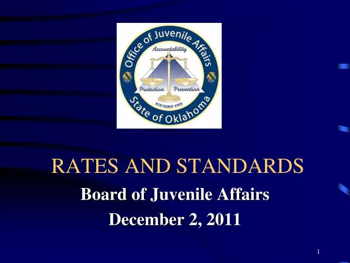 rates and standards
