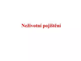 ne ivotn poji t n