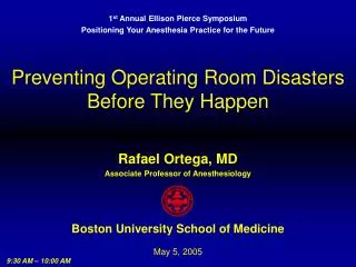 Preventing Operating Room Disasters Before They Happen