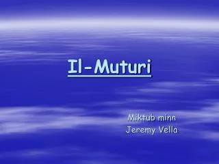 il muturi