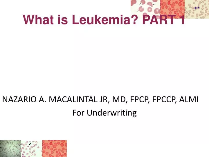 what is leukemia part 1