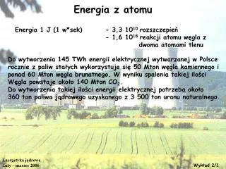 energia z atomu
