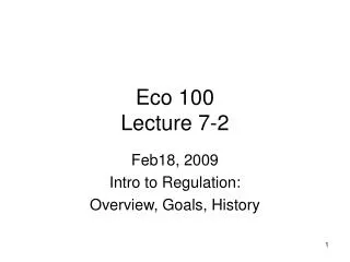 Eco 100 Lecture 7-2