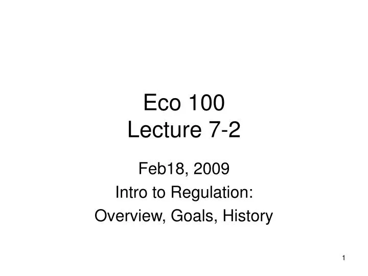 eco 100 lecture 7 2