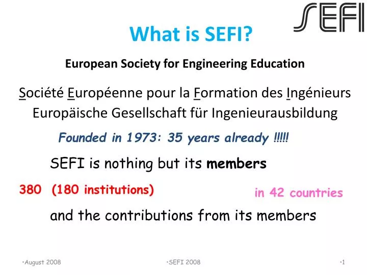 what is sefi